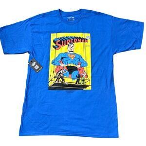Shoe Palace x Justice League Superman Comic Graphic T-Shirt Mens L NWT FF31